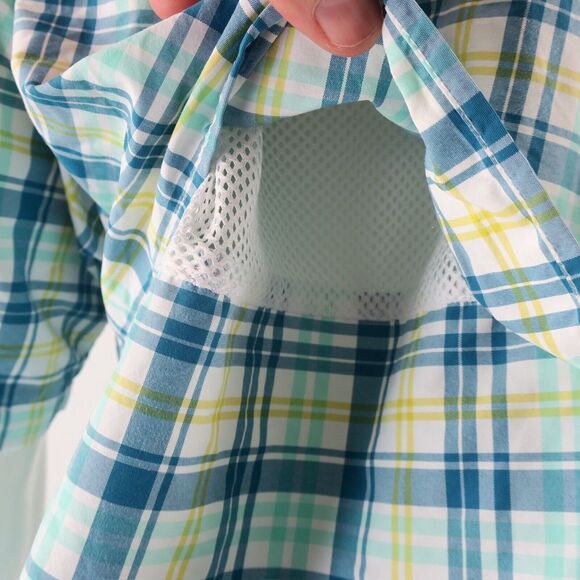 Columbia PFG Short Sleeve Super Bahama Men's Fishing Vented Shirt Size L - Picture 9 of 10